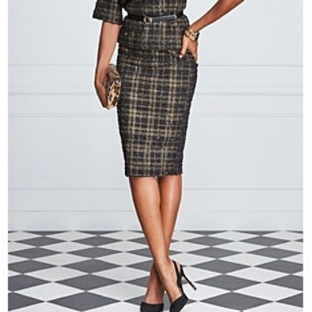 Black and Gold Everything Party Skirt